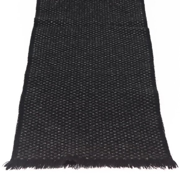 CHANEL Scarf Cashmere Black CC Auth BA5781 - Picture 5 of 10